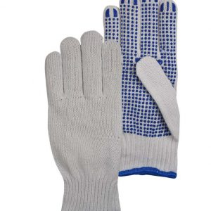 Rondgebreide Poly / Katoen Handschoen Met PVC Nopjes 20-300 1 Rondgebreide Poly / Katoen Handschoen Met PVC Nopjes 20-300 - Afbeelding 1
